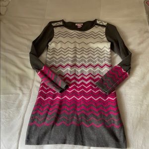 girls zig-zag sweater dress